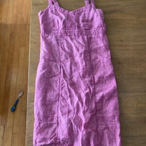 Horny Toad Linen Strapless Dress in Pink